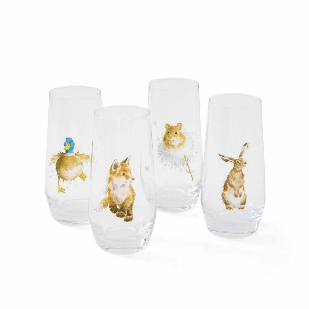 Royal Worcester Набор из 4 бокалов Wrendale Designs 550 мл