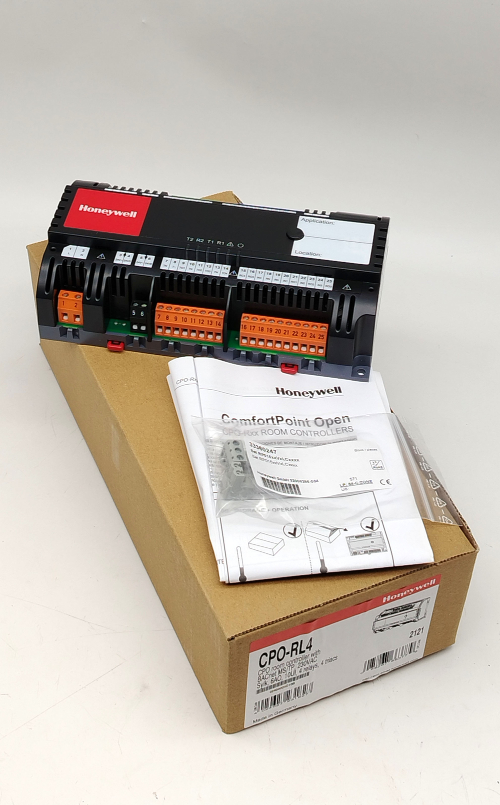 Контроллер для управления фанкойлами и климатом помещения Honeywell CPO-RL4 BACnet MS/TP 230VAC