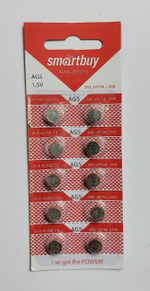 Батарейка Smartbuy AG5 LR48 LR754 1шт