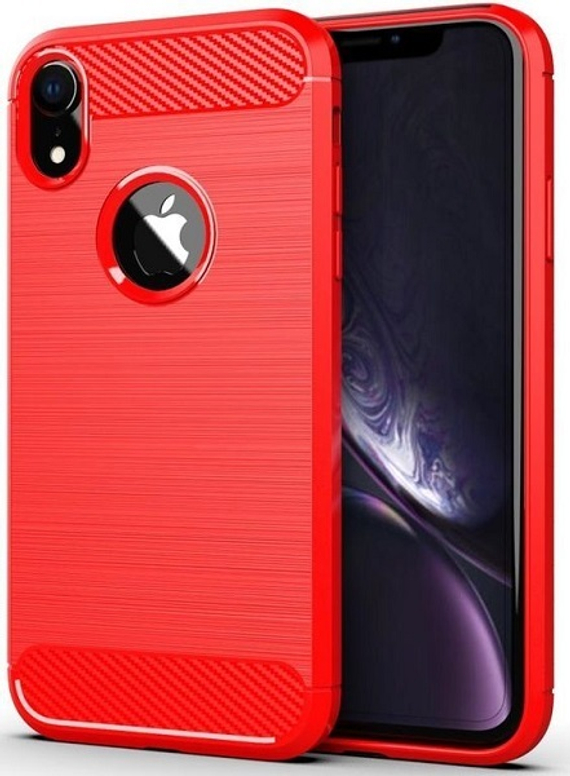 Чехол для iPhone XR цвет Red (красный), серия Carbon от Caseport