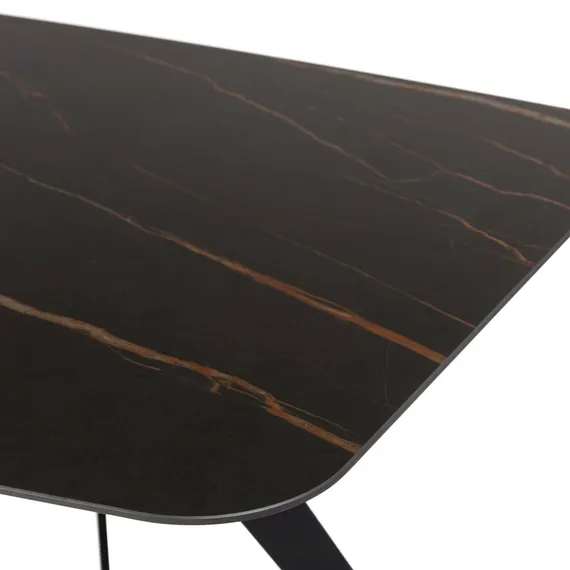 Обеденный стол Scarlet 160х80 см, черная керамика