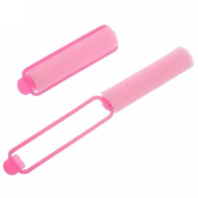 Бигуди поролоновые с зажимом 14шт,цвет розовый, d=15мм