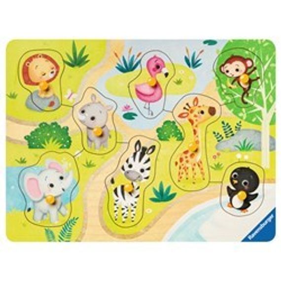 Puzzle Zoo animals 8 pcs