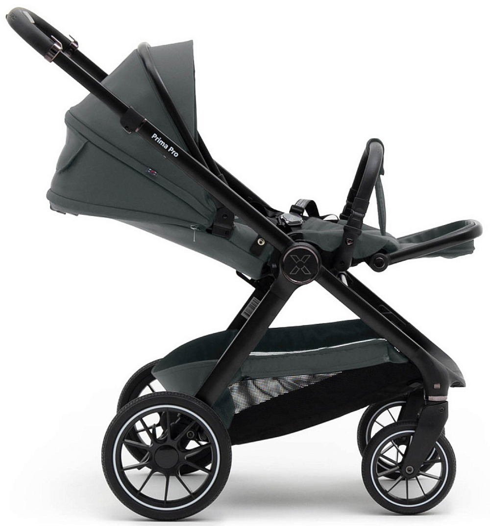 Коляска Agex Prima Pro 3 в 1 с автокреслом i-Team Black APP633 Grey (Серый)