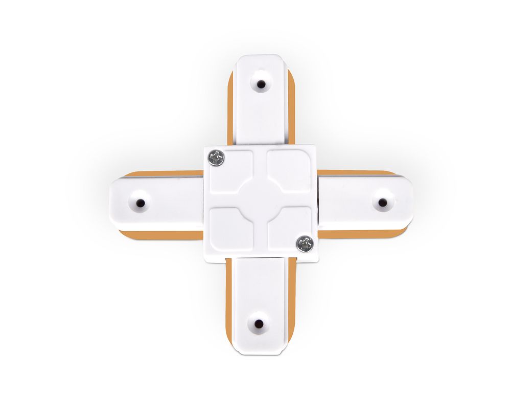 Ambrella Коннектор Х-образный однофазный для соединения трековых шинопроводов Track System GL7082