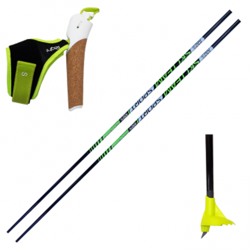 Палки лыжные Ski Team 100% carbon