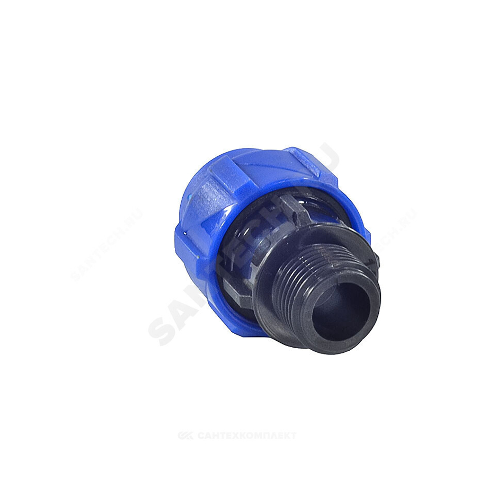 Муфта компрессионная ПЭ Дн 50х1 1/4" НР Ру16 VALFEX 121001150114