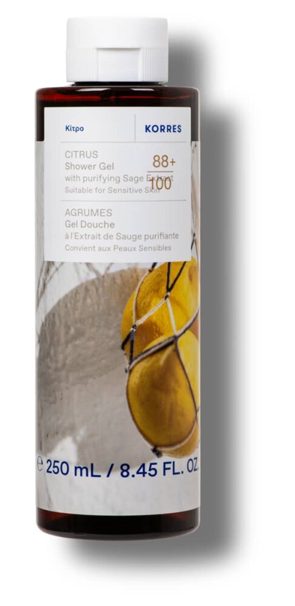 Гель для душа KORRES с цитрусовыми нотками, 250 мл