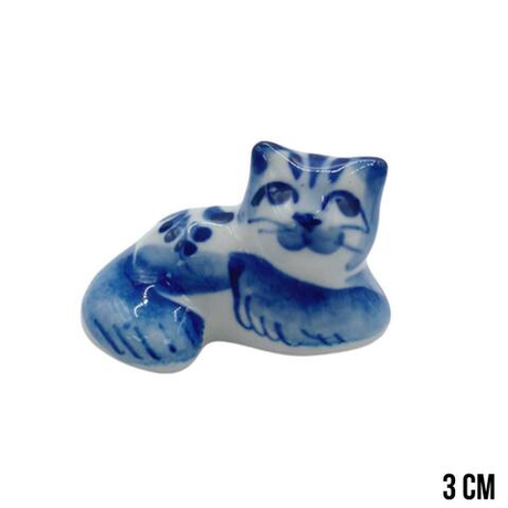 Фигурка Кошка малая гжель
