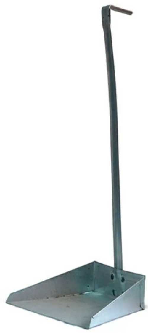 Совок мет. большой с мет ручкой угловой