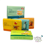 Компактные бумажные салфетки SSANGYONG Codi Travel Tissue двухслойные, 70 листов в упаковке.