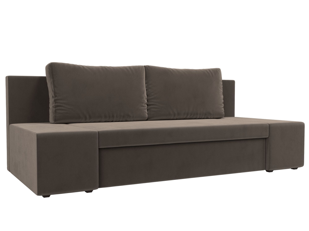 Диван прямой Сан Марко, Коричневый, Велюр, 114012