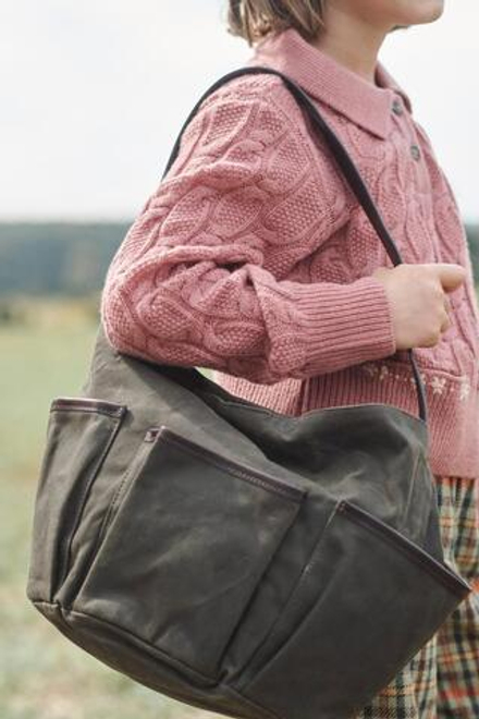 ZARA СУМКА С КОЖАНЫМИ ЭЛЕМЕНТАМИ, ЗЕЛЕНЫЙ