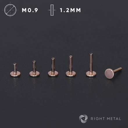 Лабрет Classic PVD Rose 1.2мм