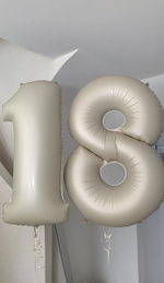 Цифра 1 Кремовый сатин 40" Gr в уп.