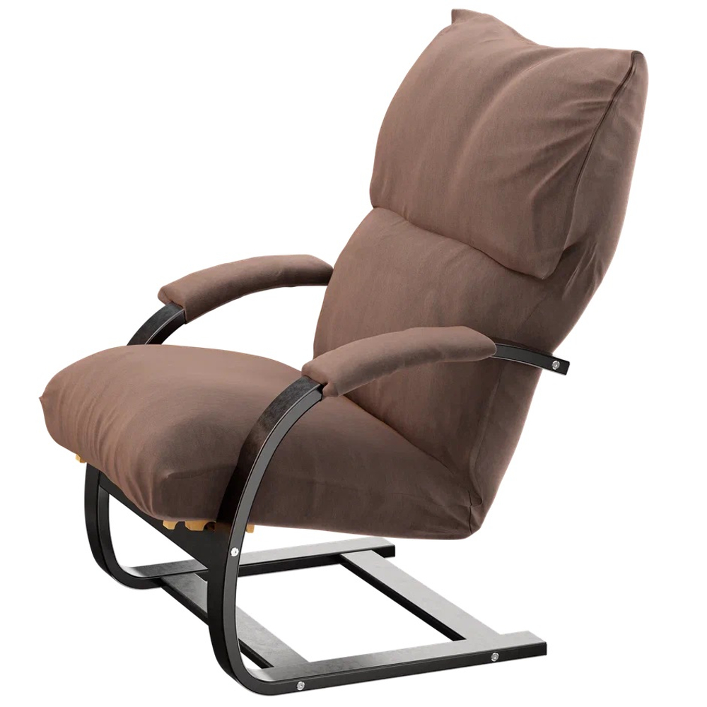 Кресло Glider Аспен шоколад (М/Ч 81) 1 уп (каркас венге, м/э коричневый Ultra Chokolate)