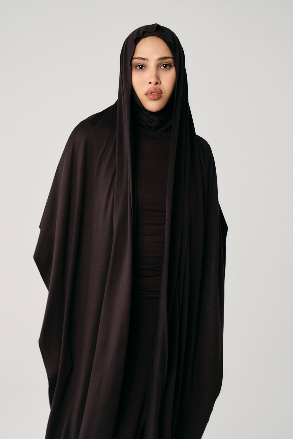 Балаклава двухслойная коричневая