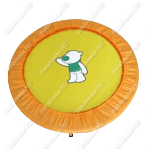 Каркасный батут «Мишка», диаметр 4 фт, оранжевый