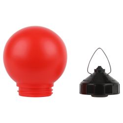 Светильник ЭРА НСП 01-60-003 подвесной Гранат полиэтилен IP44 E27 max 60Вт шар красный | Светильники ЖКХ IP40 и IP44
