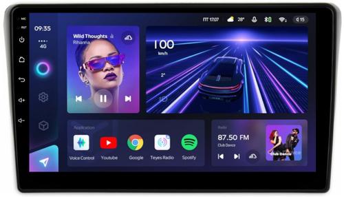 Магнитола для Toyota Avensis T250 2003-2009 (рамка черная) - Teyes CC3 на Android 10, Быстрая, QLED, CarPlay, 4G SIM-слот