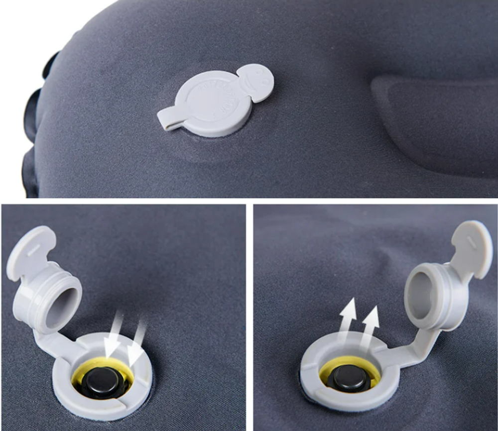 Подушка туристическая надувная Naturehike 42x32x11см