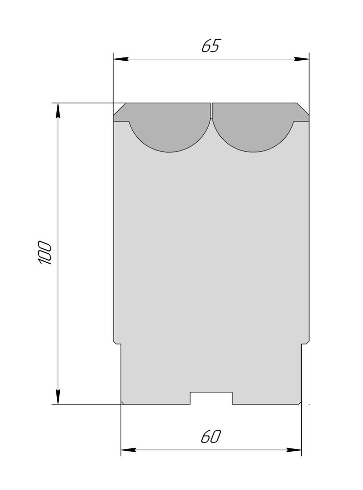 Матрица Wing Bend RVM 25 V25 H100