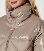 Пуховое пальто 2в1 Marella SPORT - бежевый(34960252)