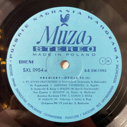 Винтажная виниловая пластинка LP Opole 73 XI Festiwal Piosenki Polskiej Фестиваль Польской Песни В Ополе Premiery Vol. 1 (Польша 1973)