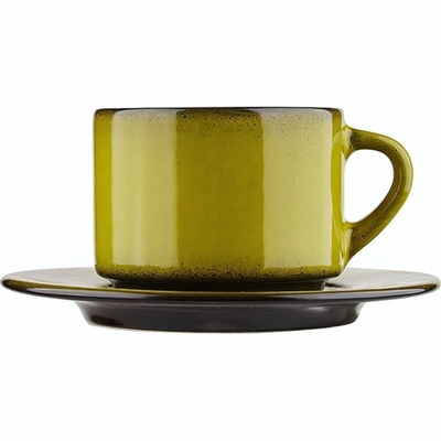 Чайная пара «Млечный путь салатовый» (Цвет: салатовый)