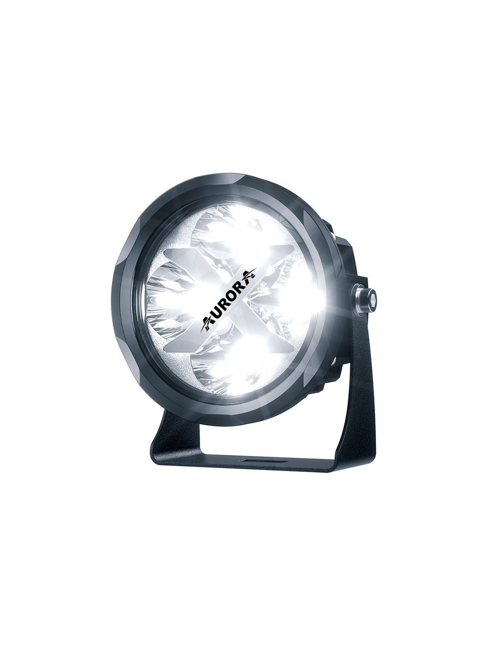 Светодиодные фары дальнего света AURORA 102 мм 40W с RGB подсветкой (комплект 2 шт)