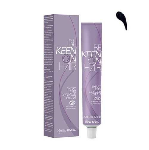 Краска для бровей и ресниц Черная KEEN Smart Eyes 25мл