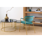 Стул Bergenson Bjorn Eirill, велюр, темно-зеленый