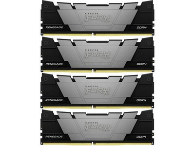 Оперативная память Kingston Fury Renegade Black KF432C16RB2K4/32, DDR4 4х 32ГБ 3200 МГц, DIMM, RTL