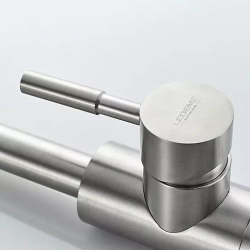 Смеситель для кухни высокий с гайкой L4998-4 LEDEME