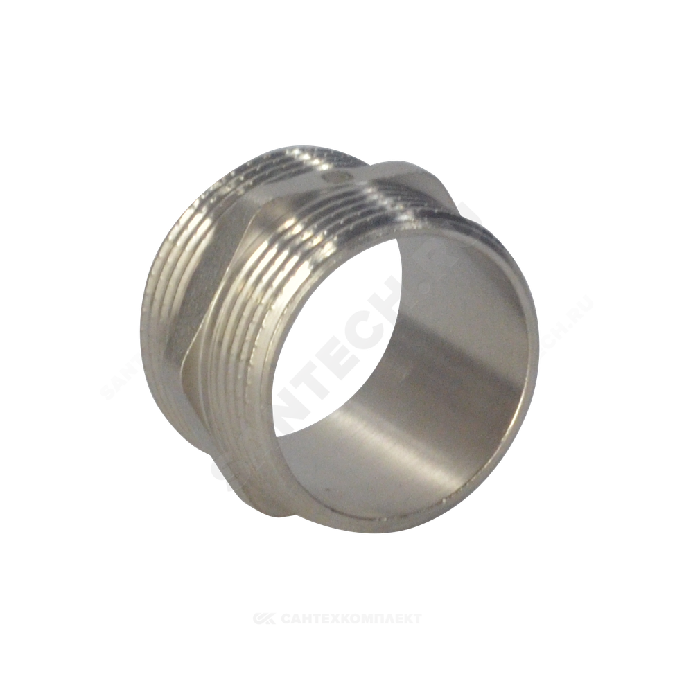 Ниппель латунь никель Ду 20 (3/4") НР SantechSystems