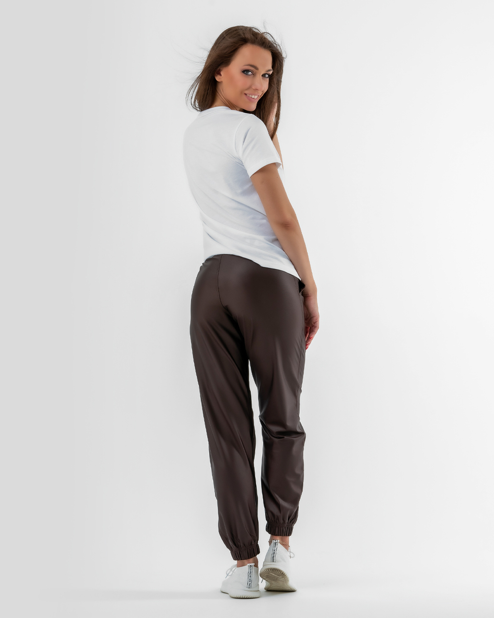 Женские брюки Nebbia Sports Drop Crotch pants 529 brown