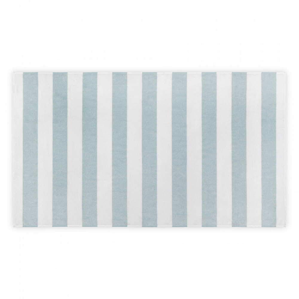 Полотенце пляжное 100х180 L'appartement Tina White/aqua белый/бирюзовый