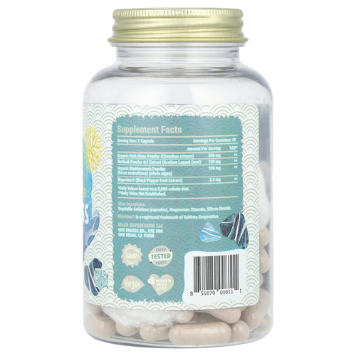 Maju Superfoods, дикий морской мох, 60 капсул