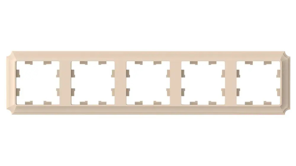 ATLASDESIGN ANTIQUE 5-постовая РАМКА, универсальная, ПЕСОЧНЫЙ