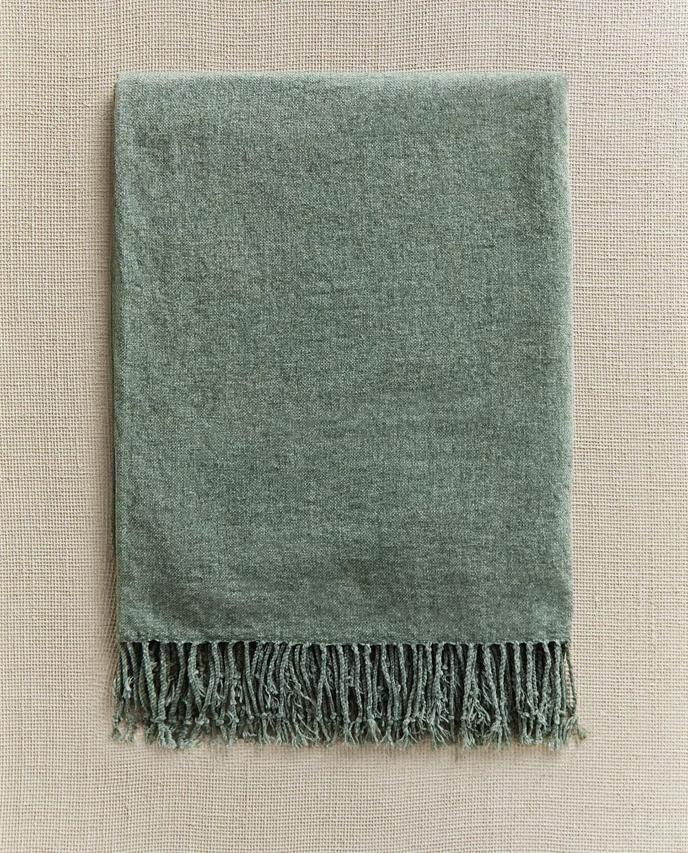 Zara Home - Синель одеяло, зеленый, 140x190 см