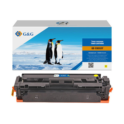 Картридж G&G, аналог Canon 055H для LBP663/LBP664, MF742/MF744/MF746 желтый 5.9k