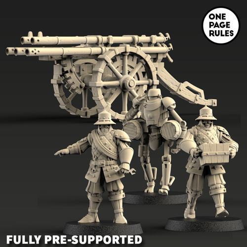 Grand Alliance Order Cities of Sigmar Helblaster Volley Gun 1 шт. миниатюра для dnd, днд, pathfinder, фентези, Настольная игра, НРИ, Варгейм, РПГ