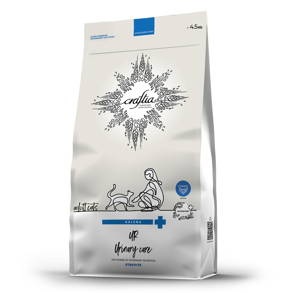 Ветеринарная диета CRAFTIA GALENA CAT URINARY CARE Уринари для кошек для растворения струвитных камней 1.4 кг
