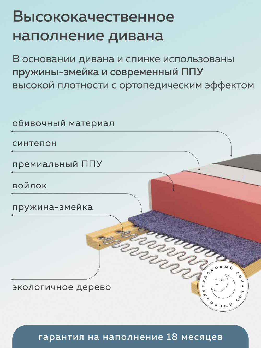 ВЕРДЕН Диван Релакс 3 с подушками