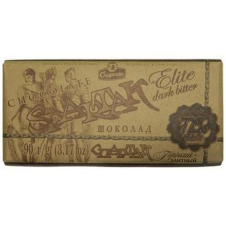 Шоколад "Спартак" 90г. 72% какао Крафт