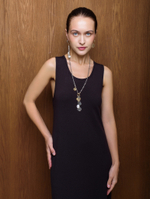 Серьги "Heart Coin Pearl" Bicolor