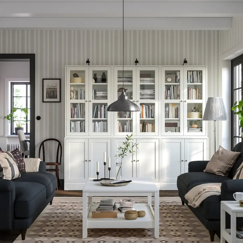 HAVSTA Комбинация со стеклянными дверями ИКЕА