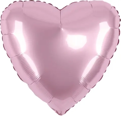Сердце Pink пастель 18"/45см шар фольга