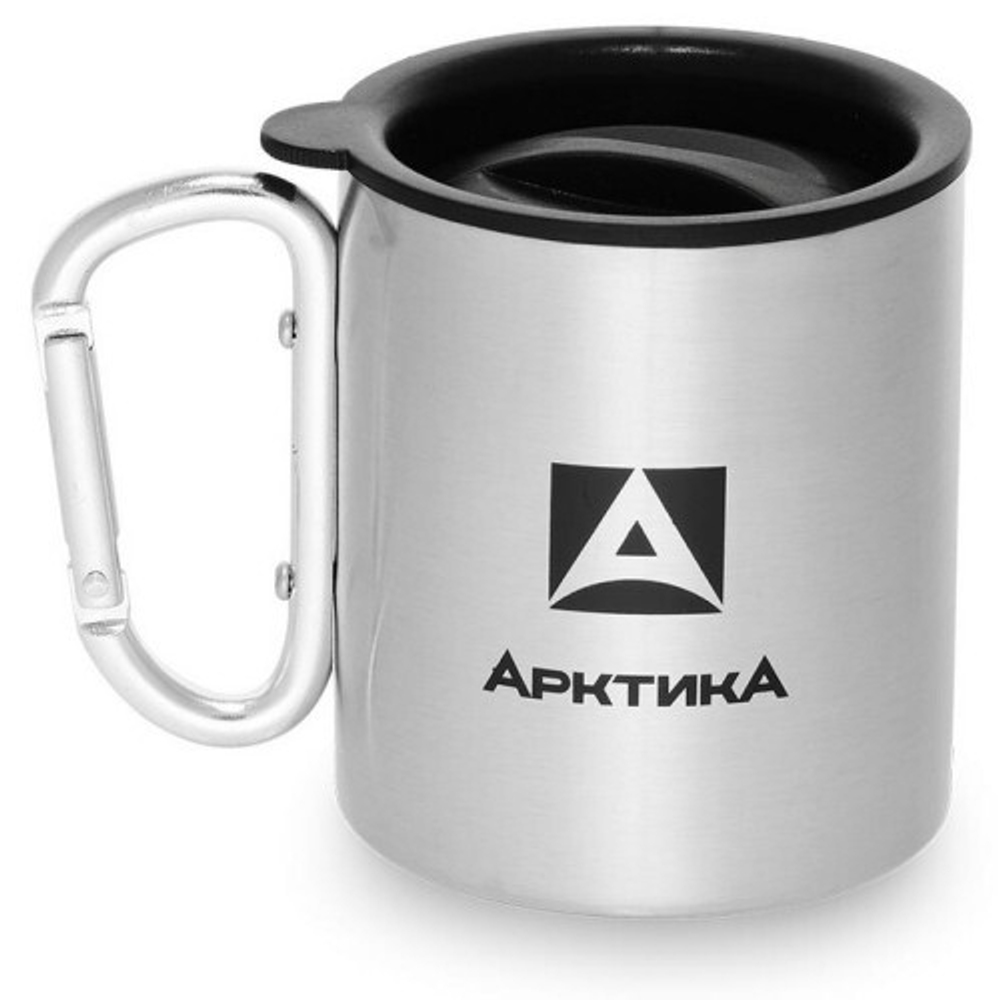 Термокружка невакуумная "Арктика" 300мл с карабином