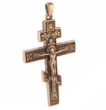 Большой крест тельник из бронзы RH00869